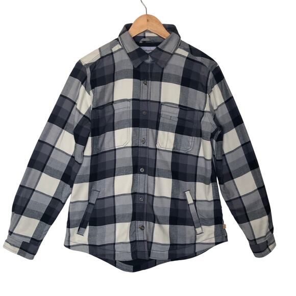 Carhartt Men's Fleece Lined Plaid Button Front Shirt Jacket Sz: M Work Wear - Picture 1 of 16